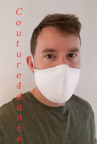 Mund-Nasenmaske waschbar, weiß
